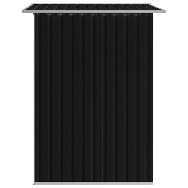 vidaXL Förvaringsbod antracit stål 204x132x186 cm -  Förråd & Redskapsbodar