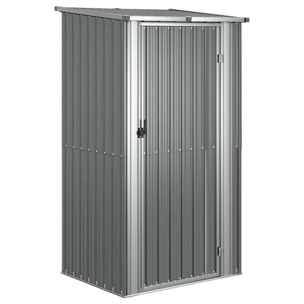 vidaXL Puutarhavaja harmaa 118,5x97x209,5 cm galvanoitu teräs -  Pihavajat