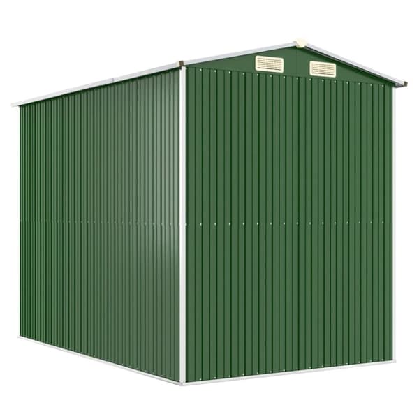 vidaXL haveskur 192x274x223 cm galvaniseret stål grøn -  Skure & Redskabsskure