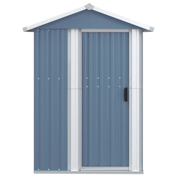 vidaXL haveskur 126x97,5x177 cm galvaniseret stål grå -  Skure & Redskabsskure