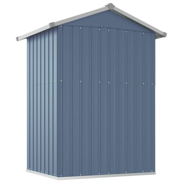 vidaXL haveskur 126x97,5x177 cm galvaniseret stål grå -  Skure & Redskabsskure