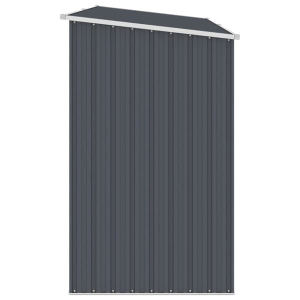 vidaXL brændeskur 245x98x159 cm galvaniseret stål antracitgrå -  Skure & Redskabsskure