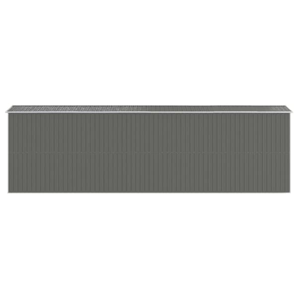 vidaXL Puutarhavaja vaaleanharmaa 192x689x223 cm galvanoitu teräs -  Pihavajat