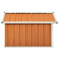 Miniatyrbillede 7 af 11: vidaXL garage til robotplæneklipper 92x97x63 cm galvaniseret stål brun -  Skure & Redskabsskure