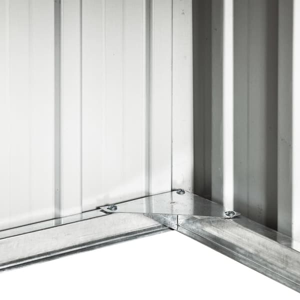 vidaXL garage til robotplæneklipper 92x97x63 cm galvaniseret stål brun -  Skure & Redskabsskure