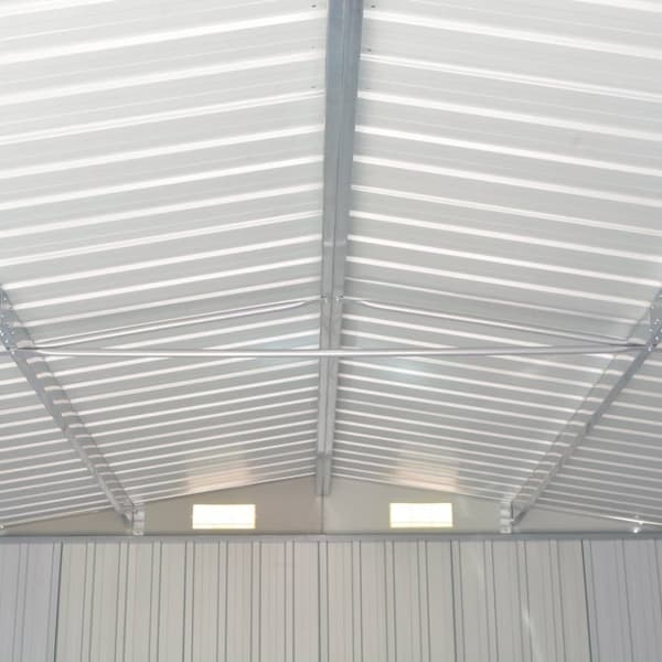 vidaXL haveskur 257x997x178 cm galvaniseret stål antracitgrå -  Skure & Redskabsskure