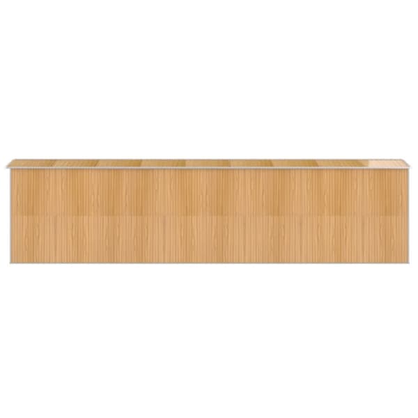 vidaXL Puutarhavaja vaaleanruskea 192x772x223 cm galvanoitu teräs -  Pihavajat