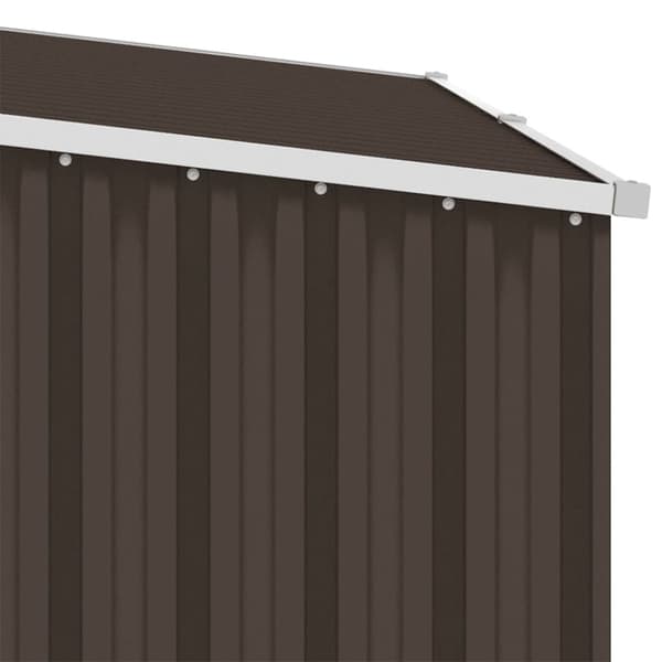 vidaXL Puutarhan polttopuuvaja ruskea 245x98x159 cm galvanoitu teräs -  Pihavajat