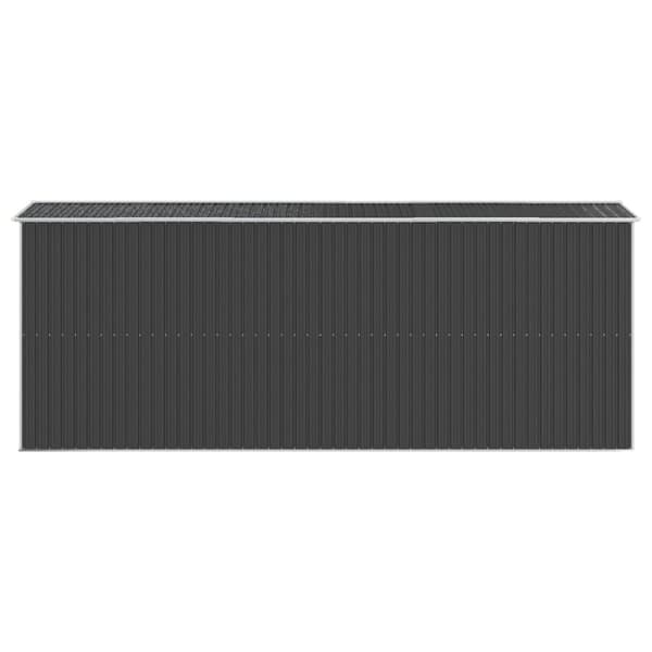 vidaXL haveskur 192x523x223 cm galvaniseret stål antracitgrå -  Skure & Redskabsskure