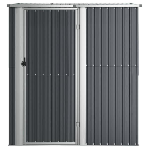 vidaXL haveskur 180,5x97x209,5 galvaniseret stål antracitgrå -  Skure & Redskabsskure