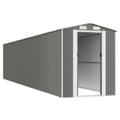 Miniatyrbillede 5 af 9: vidaXL haveskur 192x938x223 cm galvaniseret stål lysegrå -  Skure & Redskabsskure