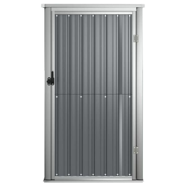 vidaXL redskabsskur til haven 88x89x161 cm galvaniseret stål grå - Skure & Redskabsskure
