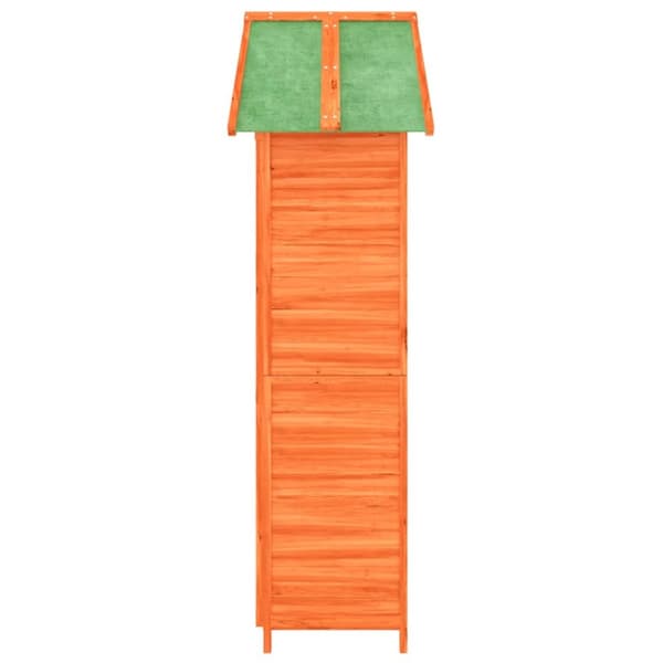vidaXL redskabsskur til haven 89x52,5x175 cm massivt fyrretræ brun - Skure & Redskabsskure