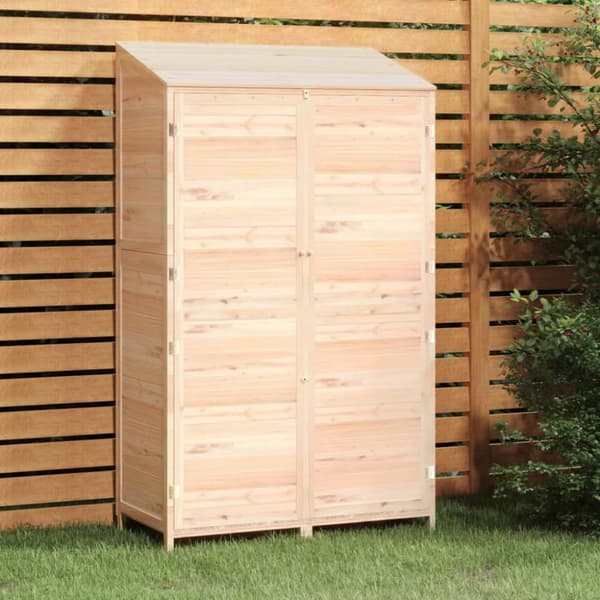 vidaXL haveskur 102x52x174,5 cm massivt grantræ -  Skure & Redskabsskure