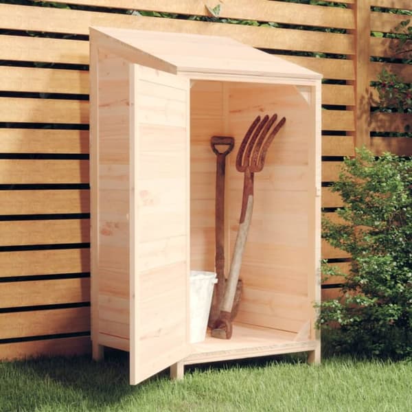 vidaXL haveskur 55x52x112 cm massivt grantræ -  Skure & Redskabsskure