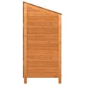 Miniatyrbillede 6 af 9: vidaXL haveskur 102x52x112 cm massivt fyrretræ brun -  Skure & Redskabsskure
