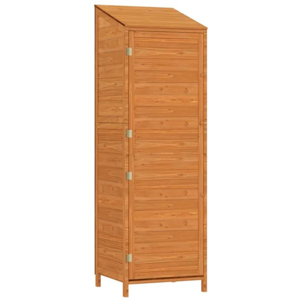 vidaXL haveskur 55x52x174,5 cm massivt grantræ brun - Skure & Redskabsskure