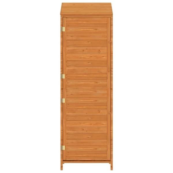 vidaXL haveskur 55x52x174,5 cm massivt grantræ brun - Skure & Redskabsskure