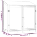 Pikkukuva 8 / 9: vidaXL Puutarhavaja antrasiitti 102x52x112 cm täysi kuusi -  Pihavajat