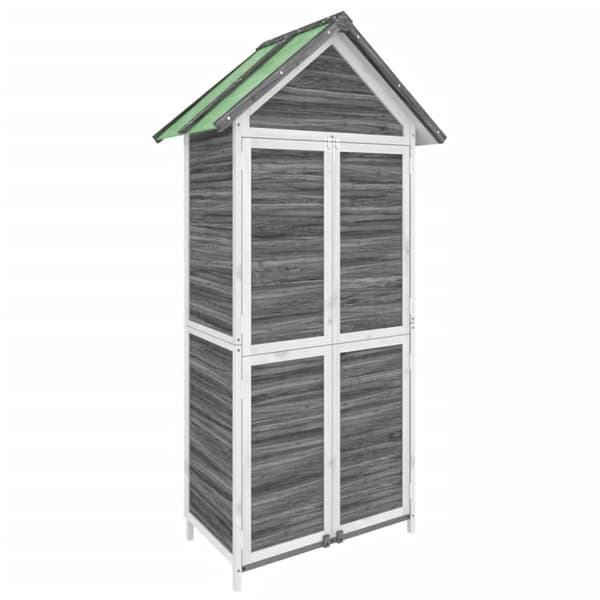 vidaXL Puutarhavaja harmaa 89x52,5x175 cm täysi mänty - Pihavajat