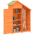 Miniatyrbillede 4 af 10: vidaXL redskabsskur til haven 120x53,5x170 cm massivt fyrretræ brun -  Skure & Redskabsskure