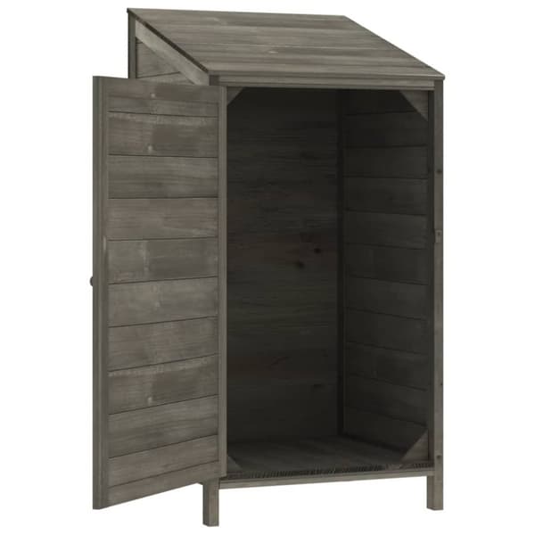 vidaXL haveskur 55x52x112 cm massivt grantræ antracitgrå -  Skure & Redskabsskure