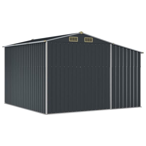 vidaXL haveskur 277x279x179 cm galvaniseret stål antracitgrå -  Skure & Redskabsskure