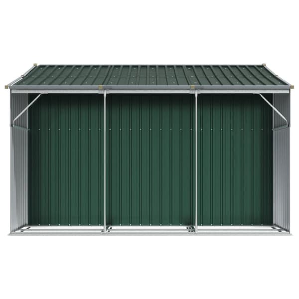 vidaXL Trädgårdsskjul grön 277x279x179 cm galvaniserat stål -  Förråd & Redskapsbodar