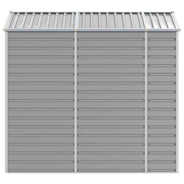 vidaXL haveskur 191x215x198 cm galvaniseret stål lysegrå -  Skure & Redskabsskure