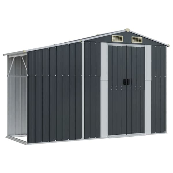 vidaXL Puutarhavaja antrasiitti 277x93x179 cm galvanoitu teräs -  Pihavajat
