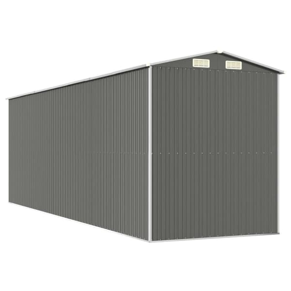 The Living Store Puutarhavaja vaaleanharmaa 192x606x223 cm galvanoitu teräs -  Pihavajat