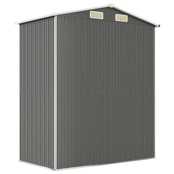 The Living Store haveskur 192x108x223 cm galvaniseret stål lysegrå -  Skure & Redskabsskure