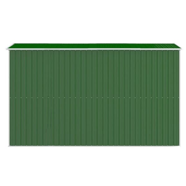The Living Store haveskur 192x357x223 cm galvaniseret stål grøn -  Skure & Redskabsskure