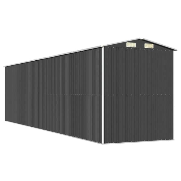 The Living Store haveskur 192x772x223 cm galvaniseret stål antracitgrå -  Skure & Redskabsskure