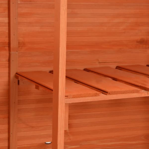 The Living Store opbevaringsskur til haven 120x50x91 cm træ -  Skure & Redskabsskure