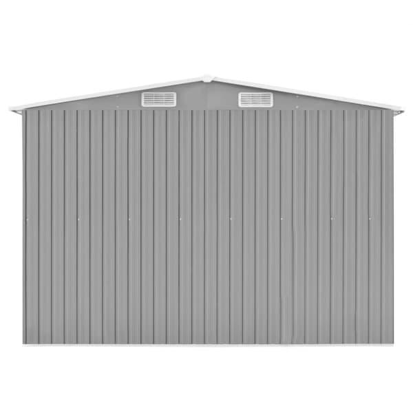 The Living Store haveskur 257x990x181 cm galvaniseret stål grå -  Skure & Redskabsskure