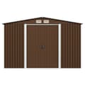 Miniatyrbillede 3 af 9: The Living Store opbevaringsskur til haven 257x205x178 cm stål brun -  Skure & Redskabsskure
