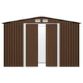 Miniatyrbillede 4 af 9: The Living Store opbevaringsskur til haven 257x205x178 cm stål brun -  Skure & Redskabsskure