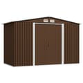Miniatyrbillede 2 af 9: The Living Store opbevaringsskur til haven 257x205x178 cm stål brun -  Skure & Redskabsskure