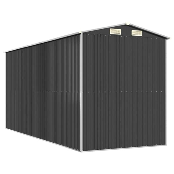 The Living Store haveskur 192x440x223 cm galvaniseret stål antracitgrå -  Skure & Redskabsskure