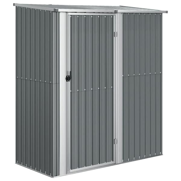 The Living Store haveskur 180,5x97x209,5 galvaniseret stål grå -  Skure & Redskabsskure