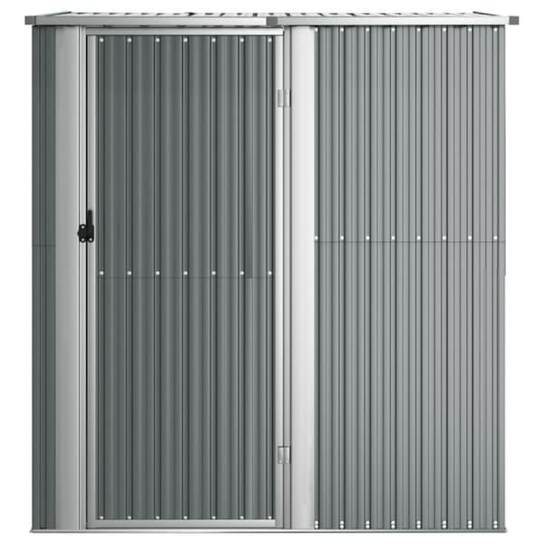 The Living Store haveskur 180,5x97x209,5 galvaniseret stål grå -  Skure & Redskabsskure