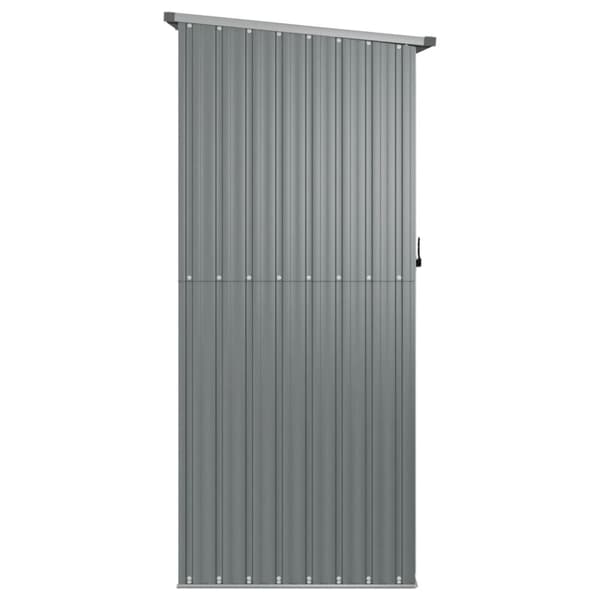 The Living Store haveskur 180,5x97x209,5 galvaniseret stål grå -  Skure & Redskabsskure