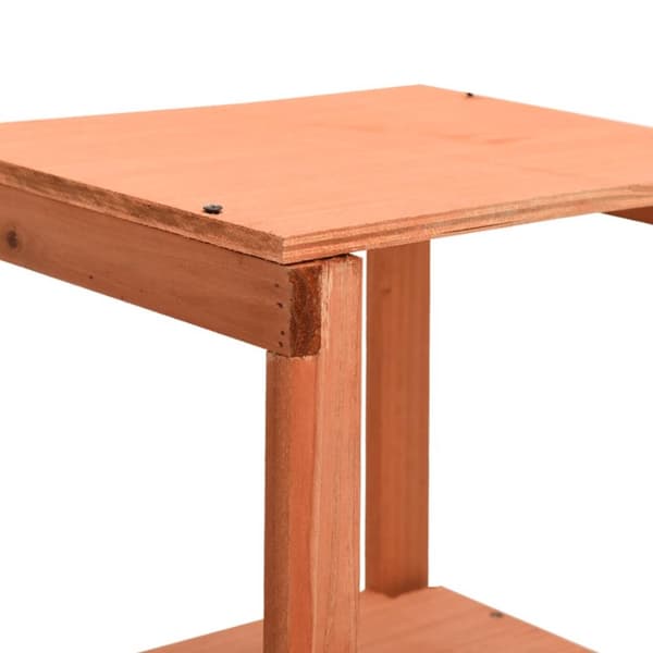 The Living Store Redskapsbod 136x75x160 cm massivt granträ -  Förråd & Redskapsbodar
