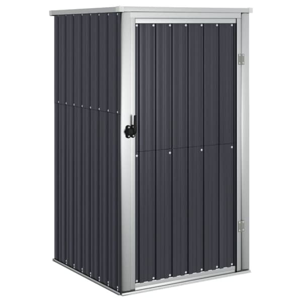 The Living Store redskabsskur til haven 88x89x161 cm galvaniseret stål antracit -  Skure & Redskabsskure