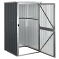 Miniatyrbillede 6 af 9: The Living Store redskabsskur til haven 88x89x161 cm galvaniseret stål antracit -  Skure & Redskabsskure