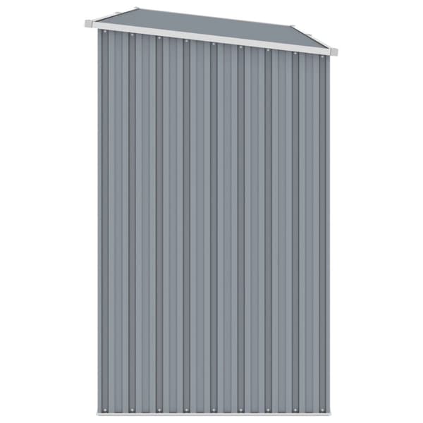 The Living Store brændeskur 245x98x159 cm galvaniseret stål grå -  Skure & Redskabsskure