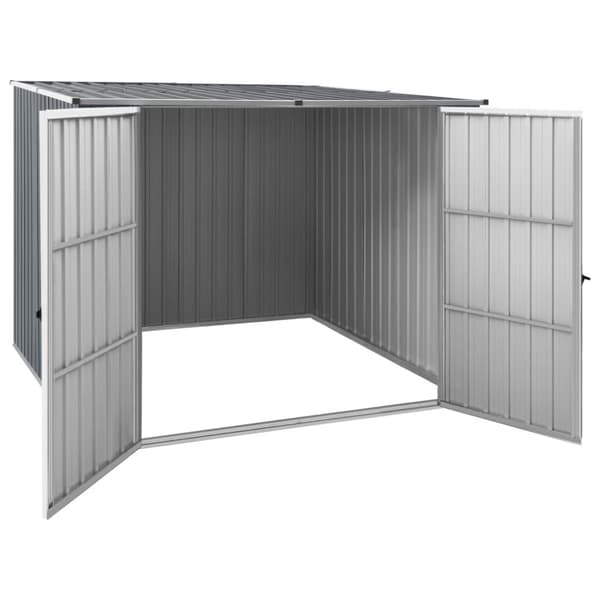 The Living Store haveskur 195x198x159 cm galvaniseret stål grå -  Skure & Redskabsskure