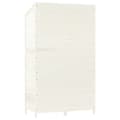 Miniatyrbillede 7 af 10: The Living Store haveskur 102x52x174,5 cm massivt grantræ hvid -  Skure & Redskabsskure
