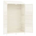 Miniatyrbillede 8 af 10: The Living Store haveskur 102x52x174,5 cm massivt grantræ hvid -  Skure & Redskabsskure